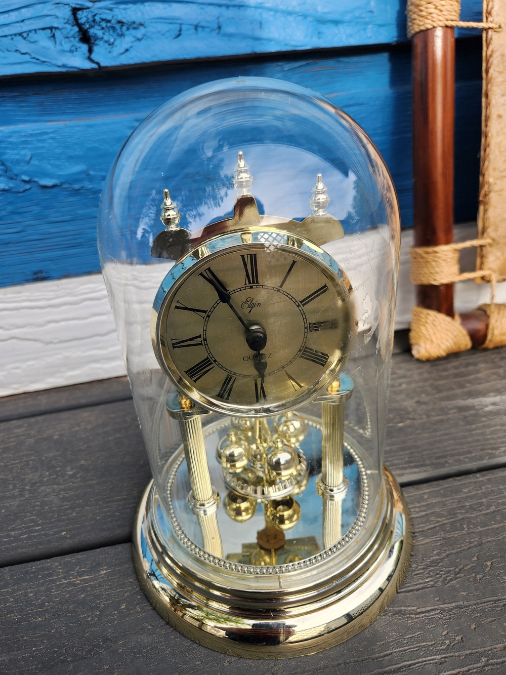 Anniversary Dome Clock - Shiny Gold Table Accent - Picture 9 of 14